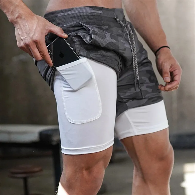 2 In 1 Double-deck Quick Dry Shorts