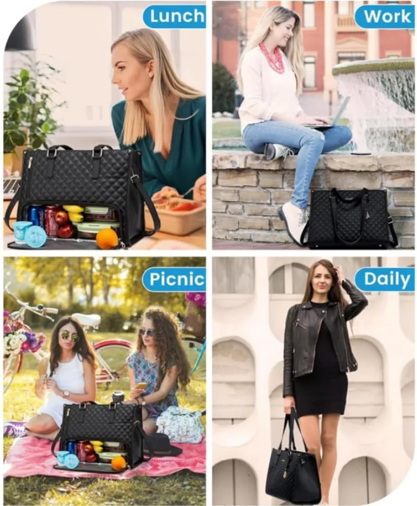 3 in 1 tote bag for women 2 in 1 tote bag lunch combo ladies laptop with Elegance Meets Functionality