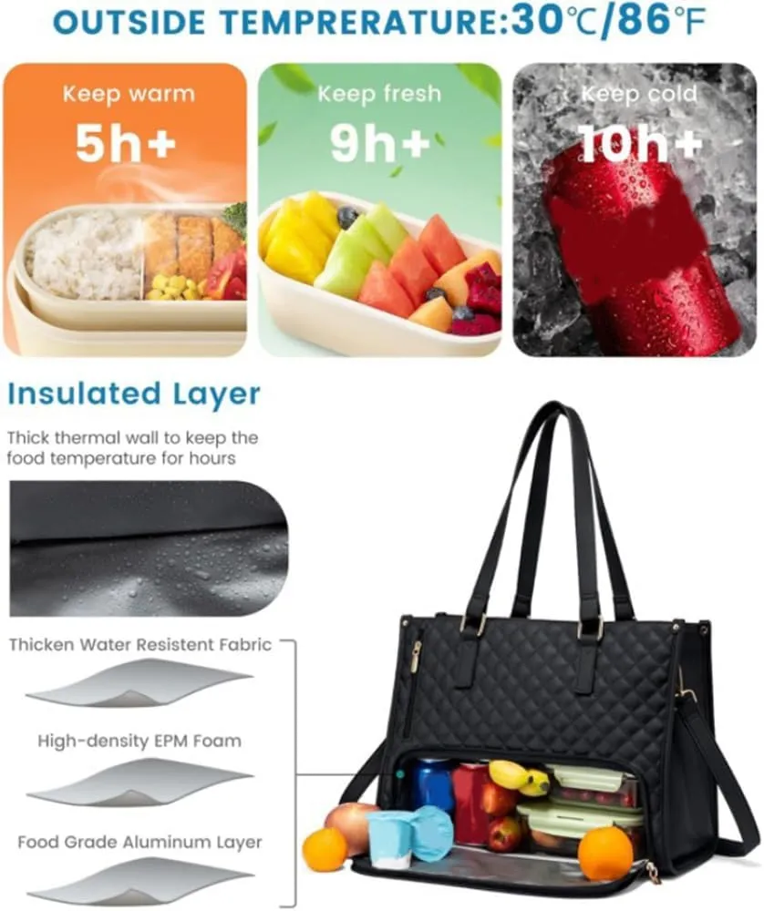 3 in 1 tote bag for women 2 in 1 tote bag lunch combo ladies laptop with Elegance Meets Functionality