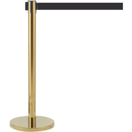 AARCO Products HB-10BK Crowd Control Stanchion