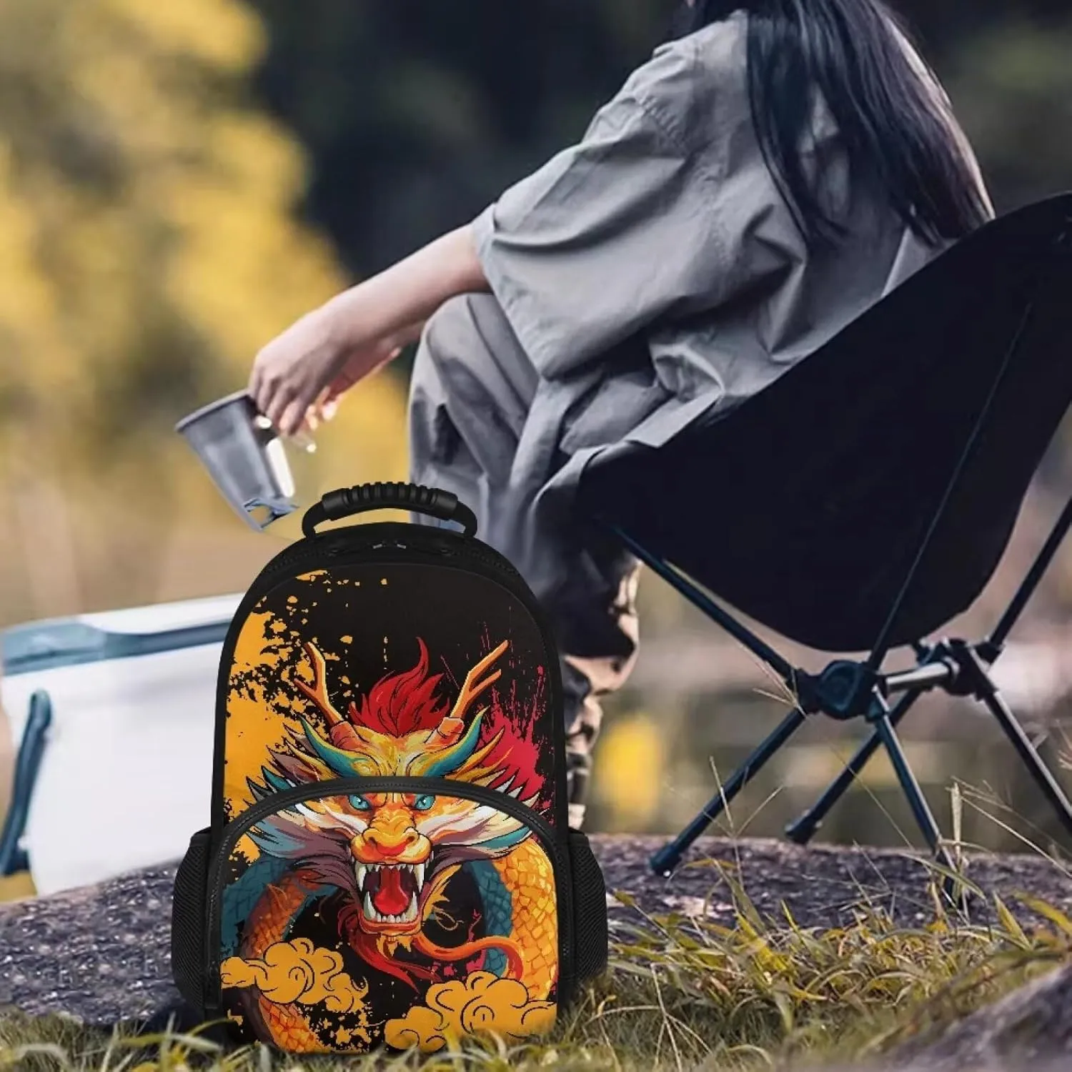 Adult 17 Inch Lunch Box Backpack Laptop Backpack for Travel Camping Large Capacity Insulated Cooler Backpack