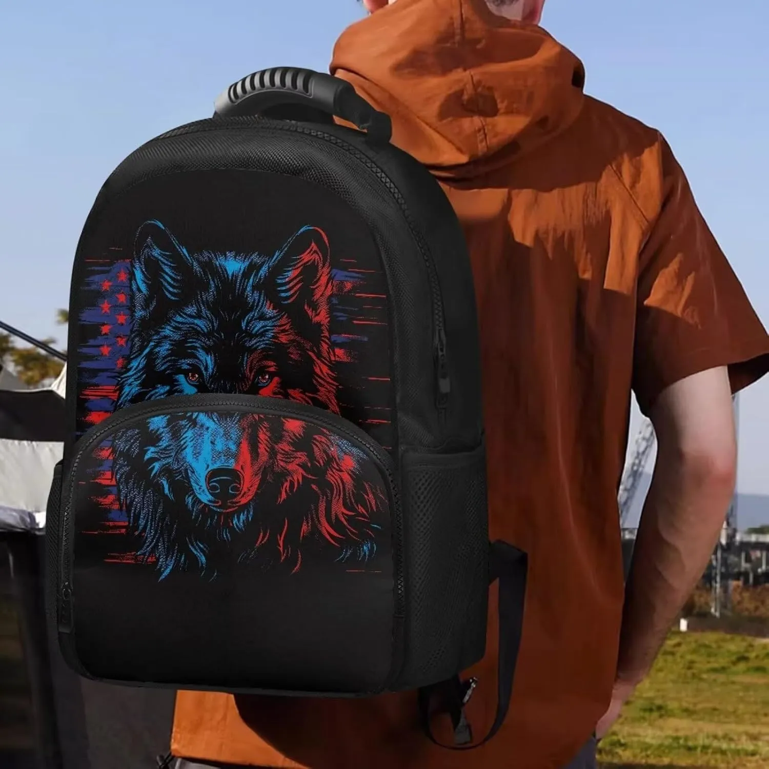 Adult 17 Inch Lunch Box Backpack Laptop Backpack for Travel Camping Large Capacity Insulated Cooler Backpack