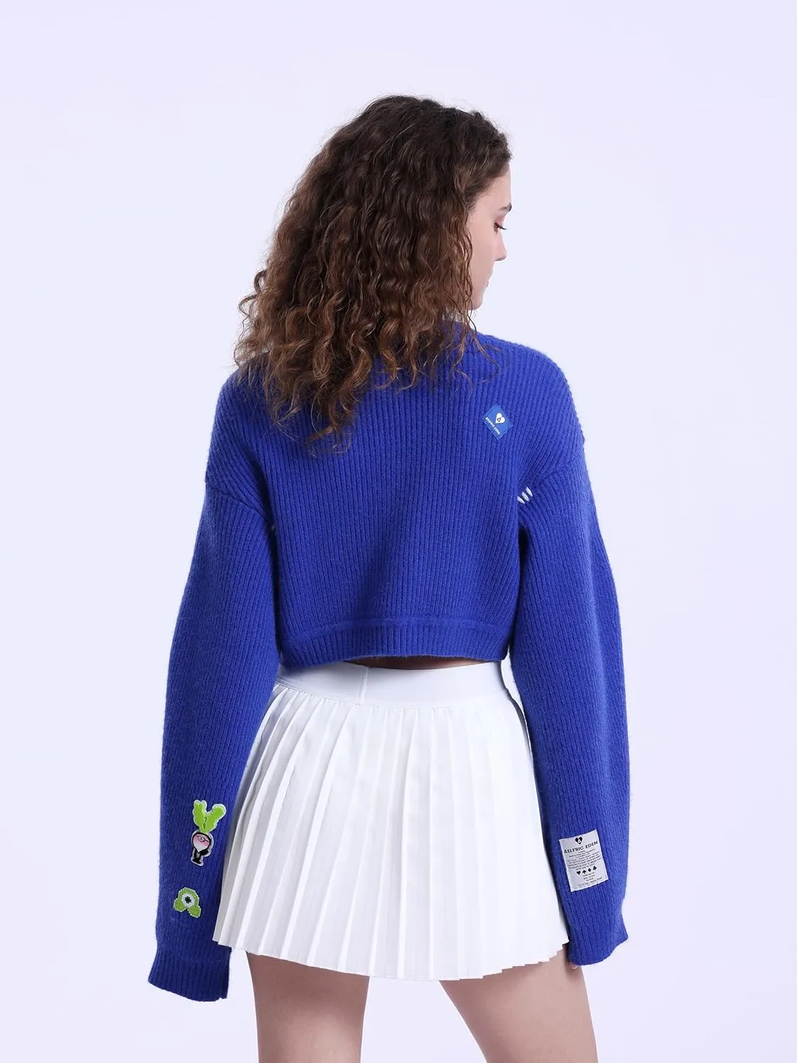 Aelfric Eden Women's Cardigan Sweaters V-Neck Button Down Long Sleeve Shrugs Knit Cropped Tops