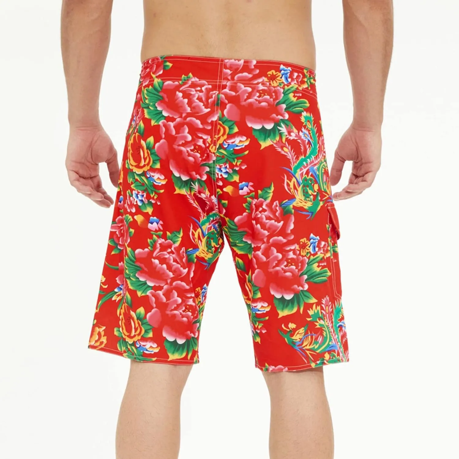 Alalaso Mens Shorts Casual Adjustable Drawstring Comfortable Loose Fit Printed Beach Pants for Men Pool Swim Trunks