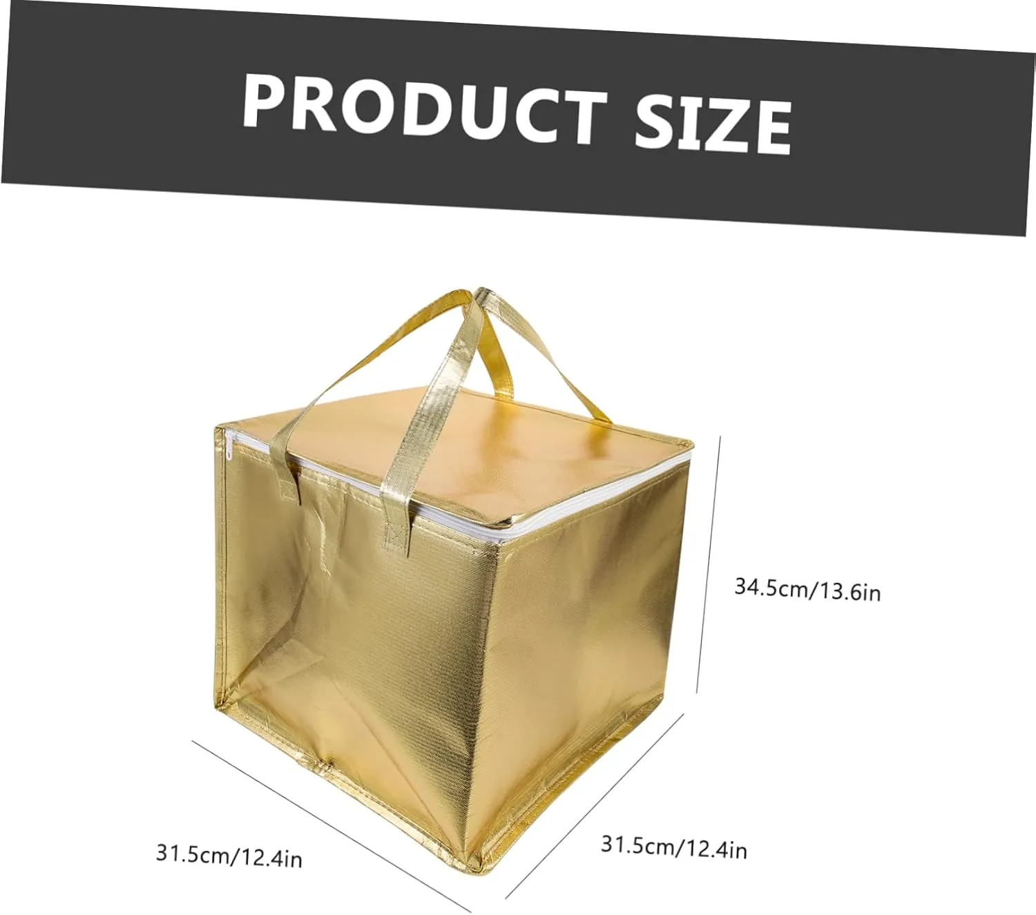 Alipis Insulated Food Bag Portable Food Carrying Pouch for Grocery Catering and Picnics Capacity for Trays and Boxes Easy to Clean Lightweight Design for Temperature Control