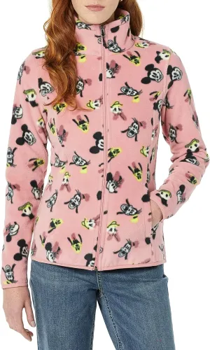 Amazon Essentials Disney | Marvel | Star Wars Women's Polar Fleece Full-Zip Mock Jackets