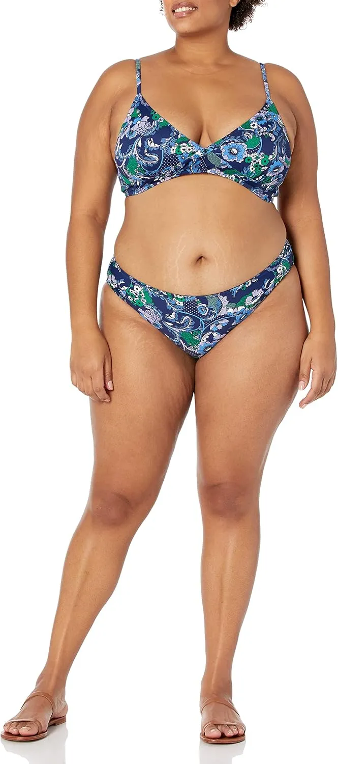 Amazon Essentials Women's Light-Support Classic Bikini Swimsuit Top