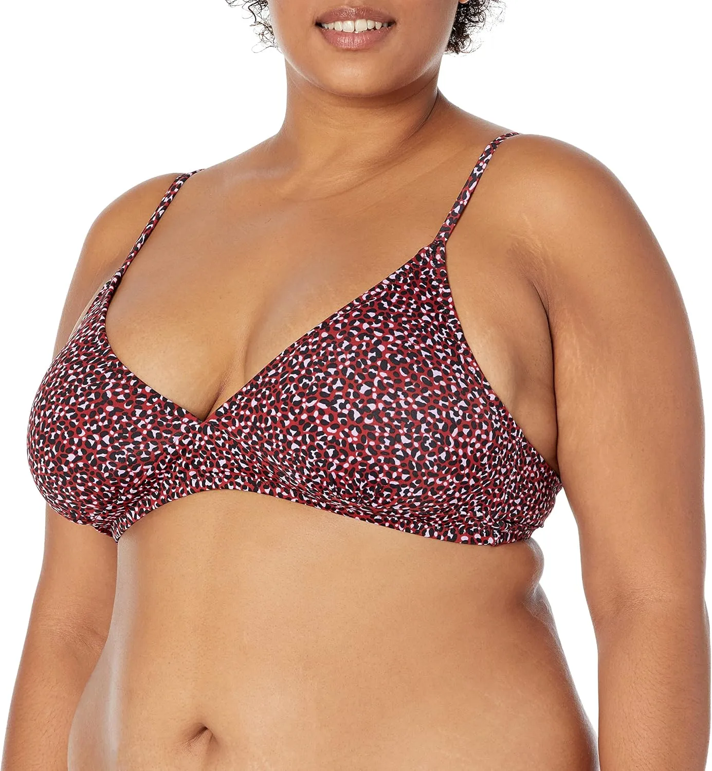 Amazon Essentials Women's Light-Support Classic Bikini Swimsuit Top