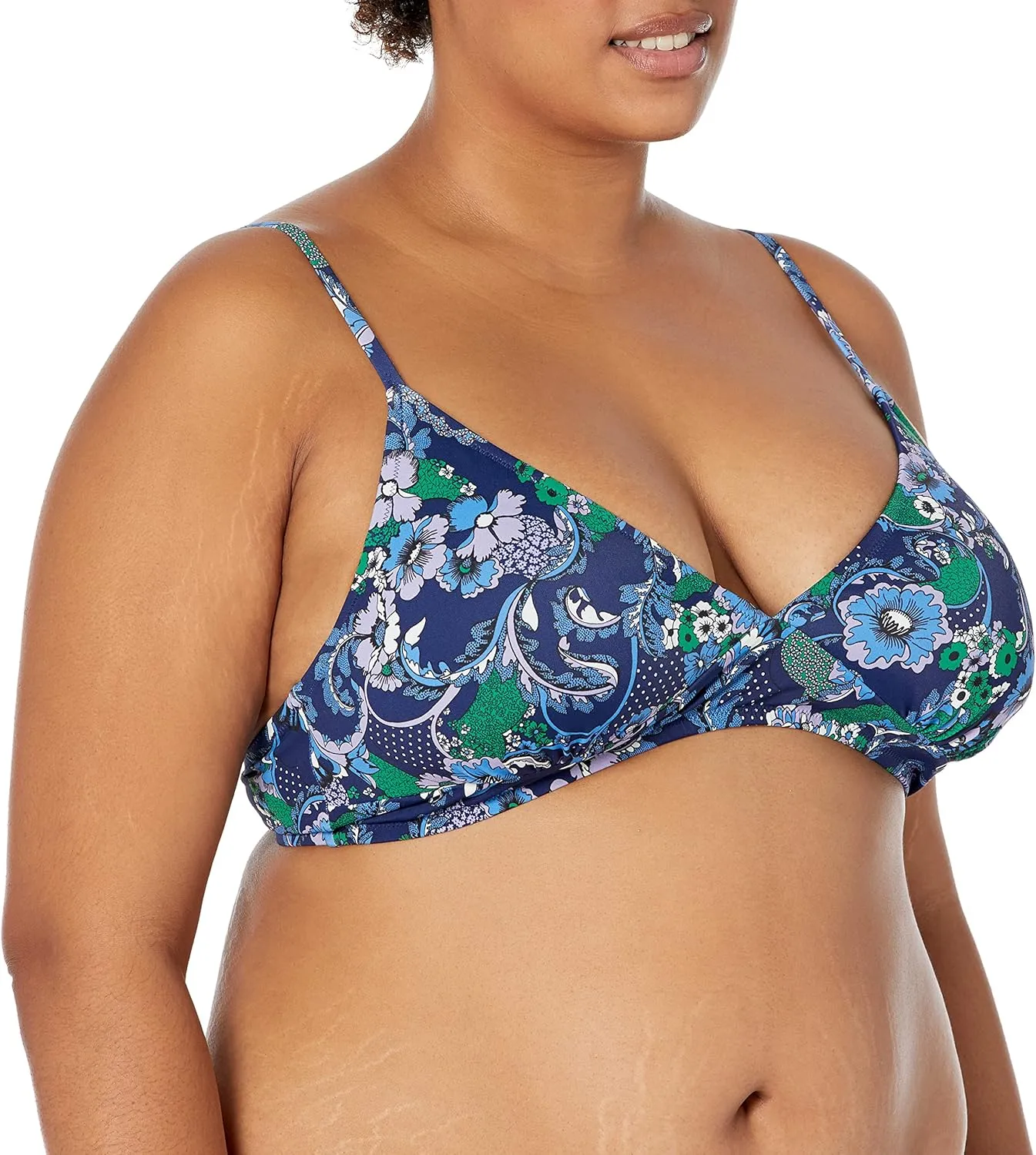 Amazon Essentials Women's Light-Support Classic Bikini Swimsuit Top