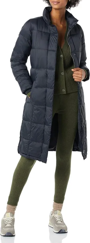 Amazon Essentials Women's Lightweight Quilted Long Puffer Winter Coat