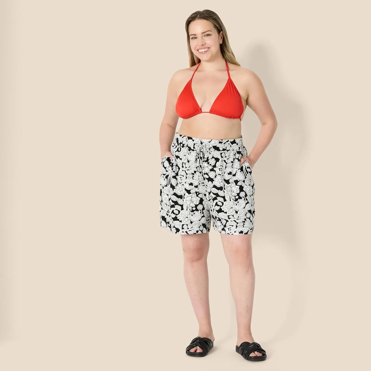 Amazon Essentials Women's Triangle Bikini Top