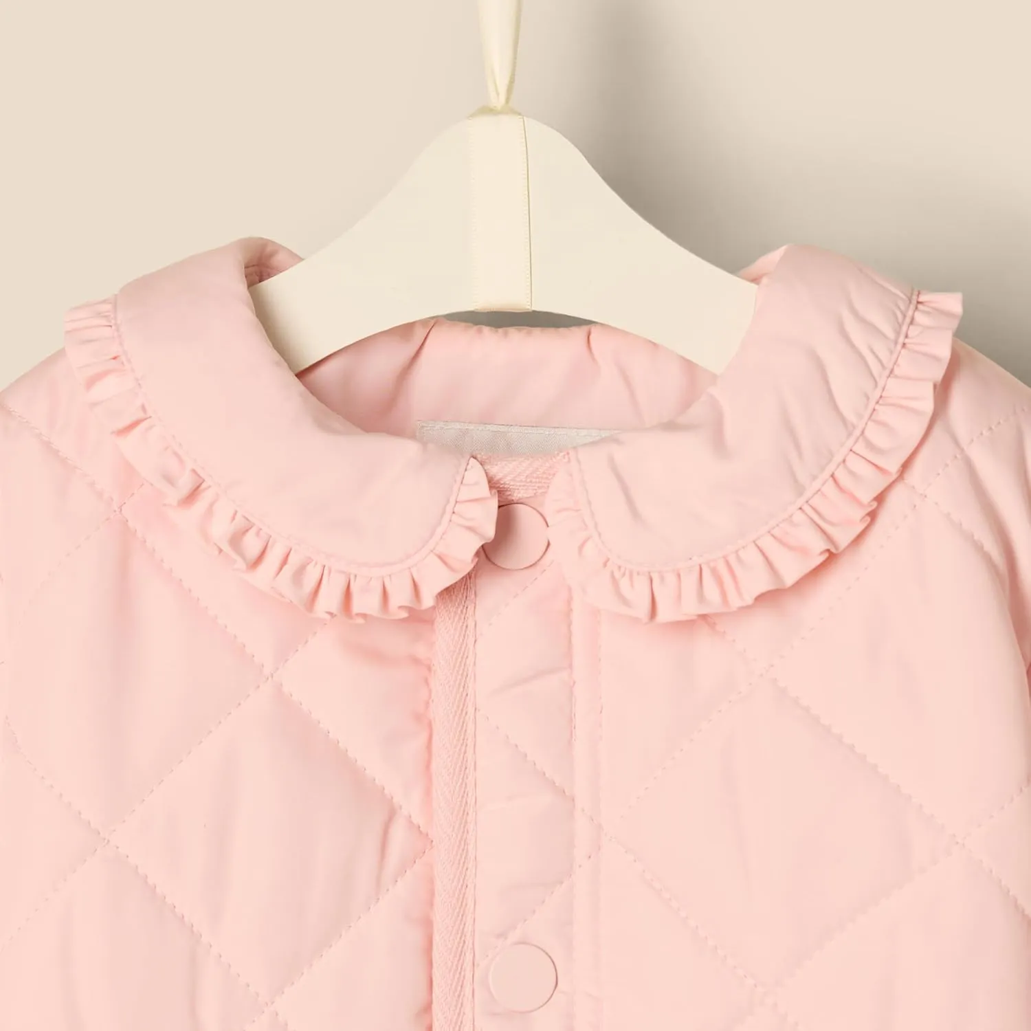 Amazon Essentials x Sofia Grainge Toddlers and Baby Girls' Midweight Field Jacket with Ruffle