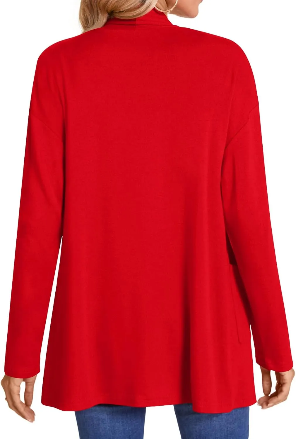 Anymiss 2025 Womens Summer Cardigan Sweaters with Pockets Long Sleeve Plus Size Jackets
