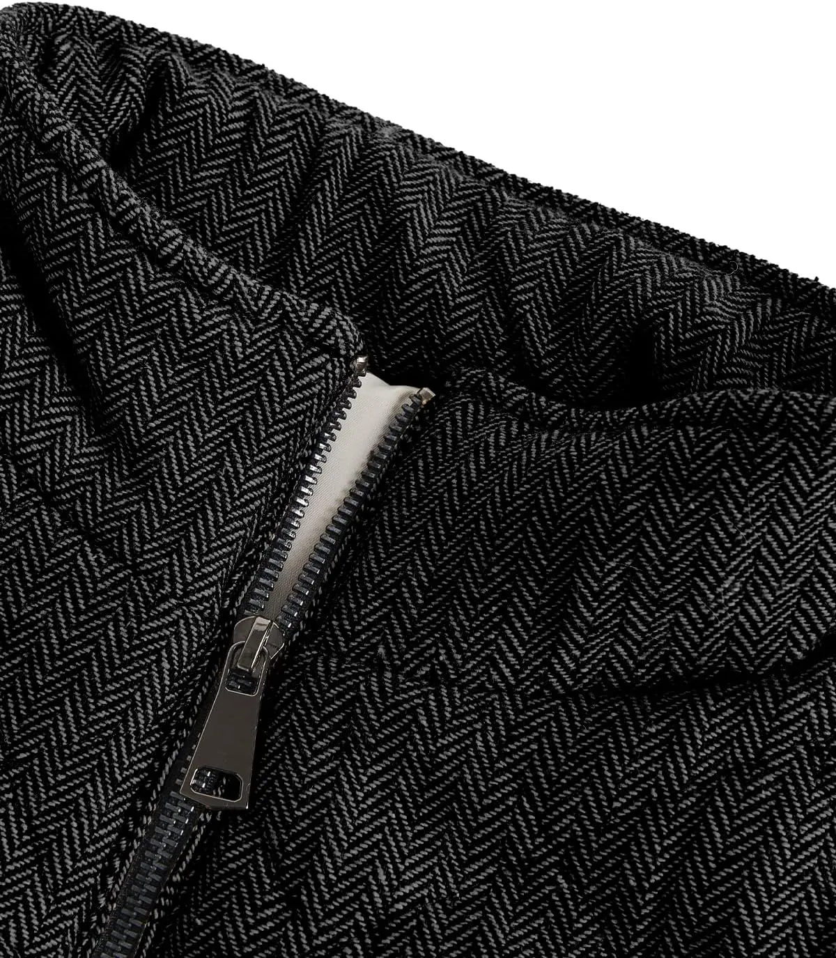 Aoysky Men's Quilted Fleece Vest Stand Collar Full Zip Outdoor Warm Waistcoat Sleeveless Casual Outwear Vest Jacket