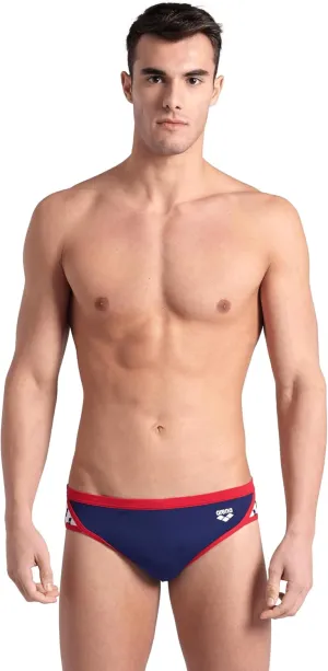 Arena Men's Icons Solid Swim Briefs Professional Training Swimsuit Sports Trunk