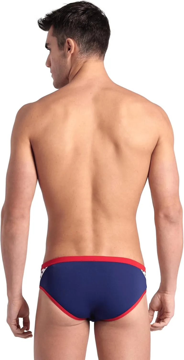 Arena Men's Icons Solid Swim Briefs Professional Training Swimsuit Sports Trunk