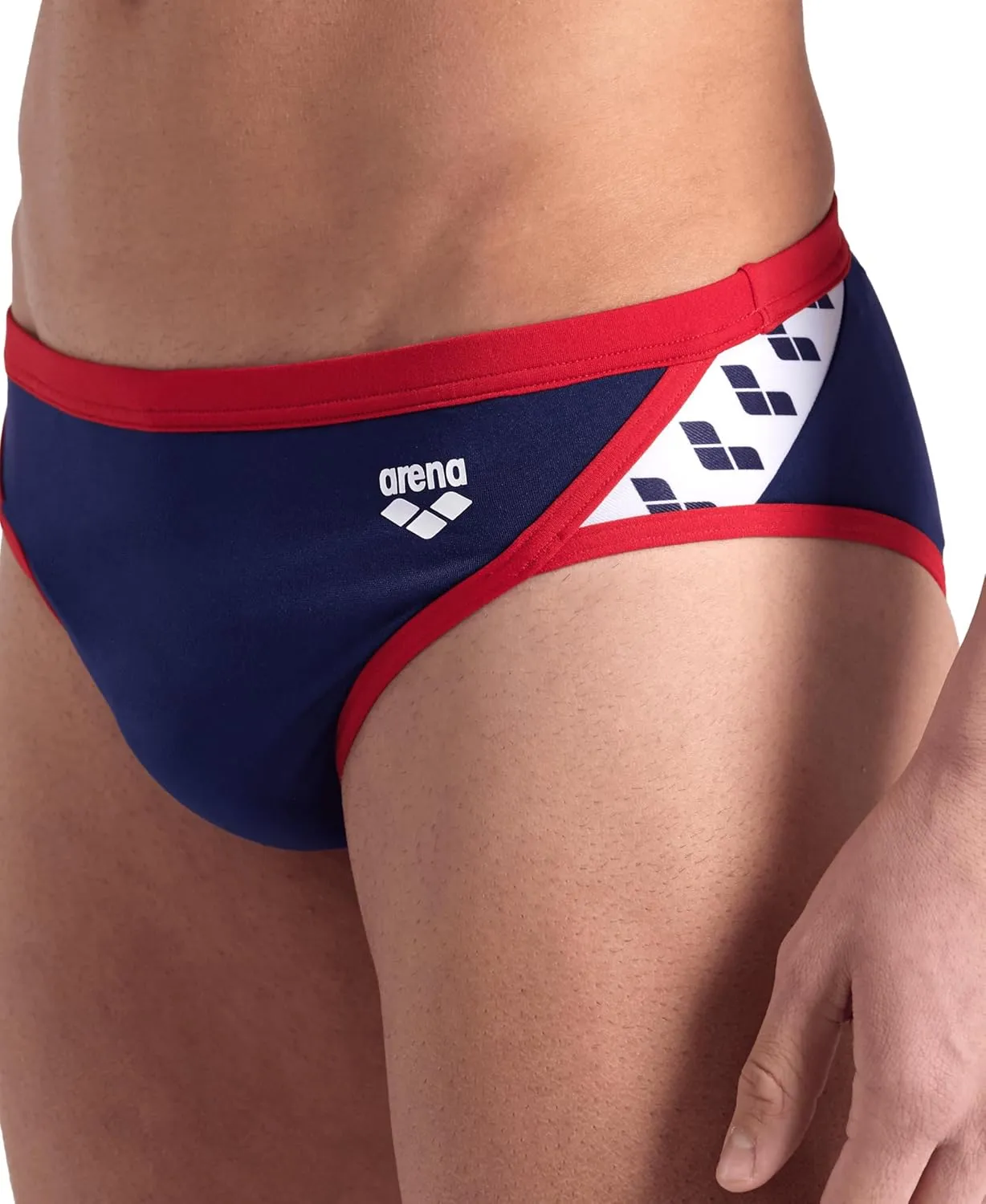 Arena Men's Icons Solid Swim Briefs Professional Training Swimsuit Sports Trunk