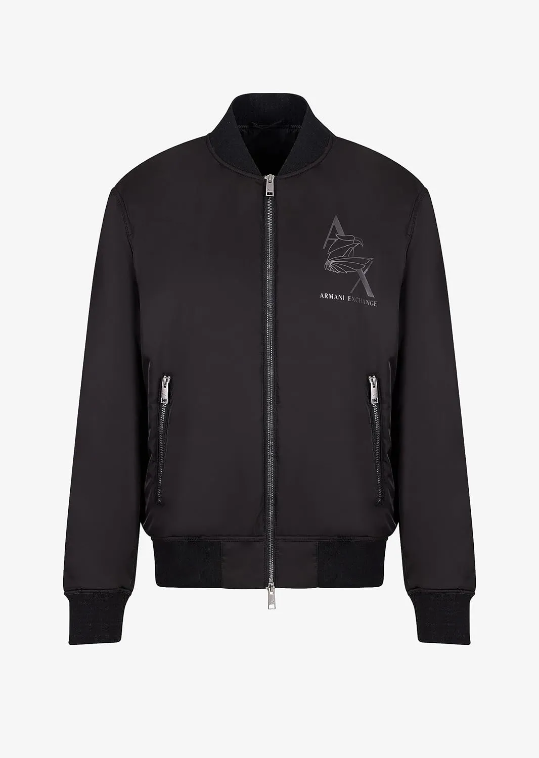Armani Exchange Men's Eagle Logo Nylon Bomber