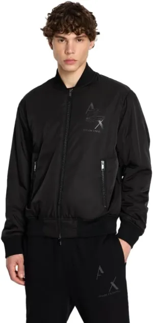Armani Exchange Men's Eagle Logo Nylon Bomber