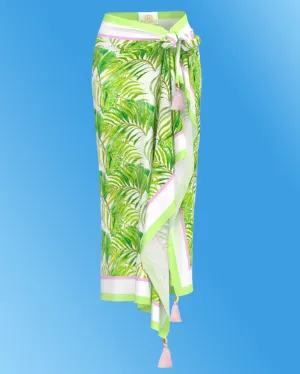Ashley Organic Cotton Pareo in Palm Print