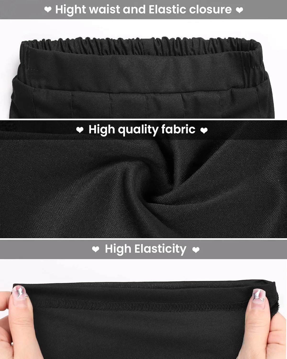 Auranso Girls Pleated Skirt Kids Tennis Elastic Waist Uniform Plaid Skirt 4-14 Y