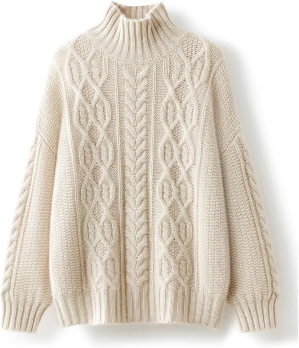 Autumn and Winter Women's Sweater Six Thick Warm Sweater Turtleneck Knit Bottom Shirt
