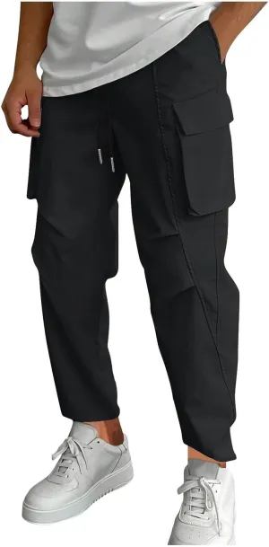 Baggy Cargo Pants Men Mens Retro Slacks Mens Cargo Pants Tapered Bottom Mens Pants Mens Tapered Pants Men's Premium Relaxed Fit Flex Cargo Pant Cargo Pants for Women
