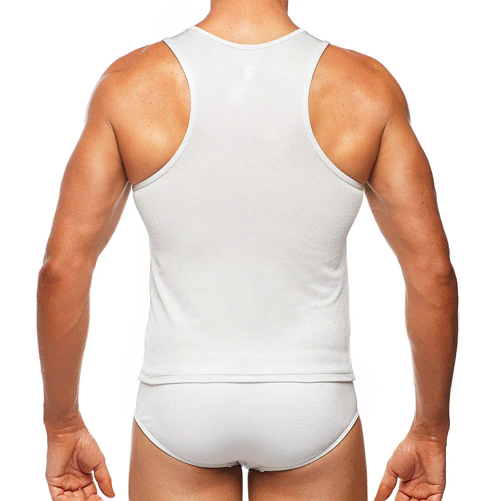 Barcelona Mesh Tank (White)