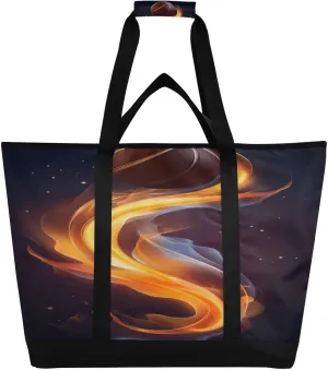 Basketball Ball Tote Bag for Women with Zipper Reusable Grocery Bags Foldable Insulated Cooler Bag Shopping Bags Handbags Totes for Groceries Picnic Travel Beach Work