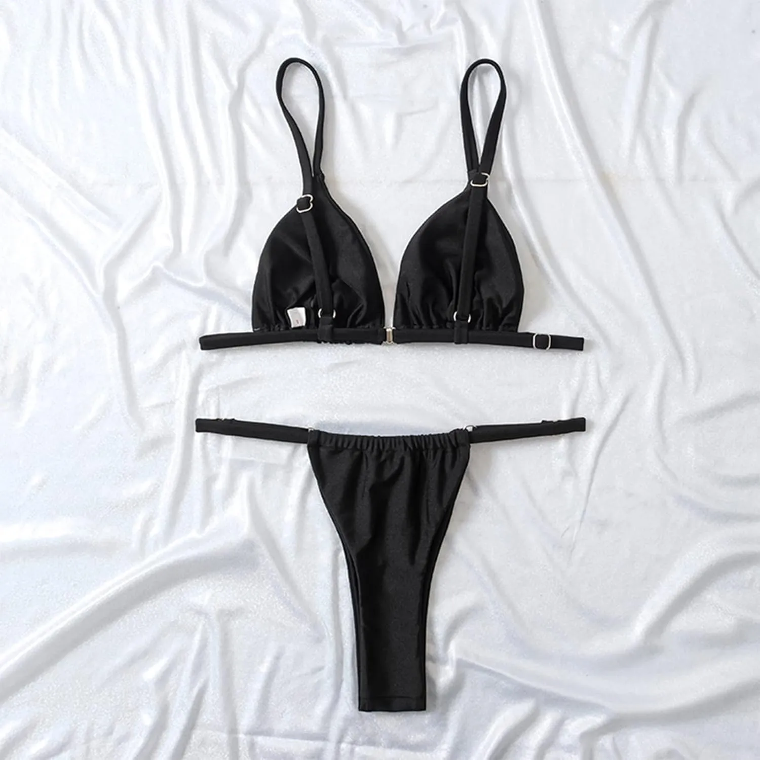 Bikini Sets for Women,Triangle Trendy Womens 2 Piece Cheeky Bikini,Brazilian Sexy String Tanning Thong Bikini
