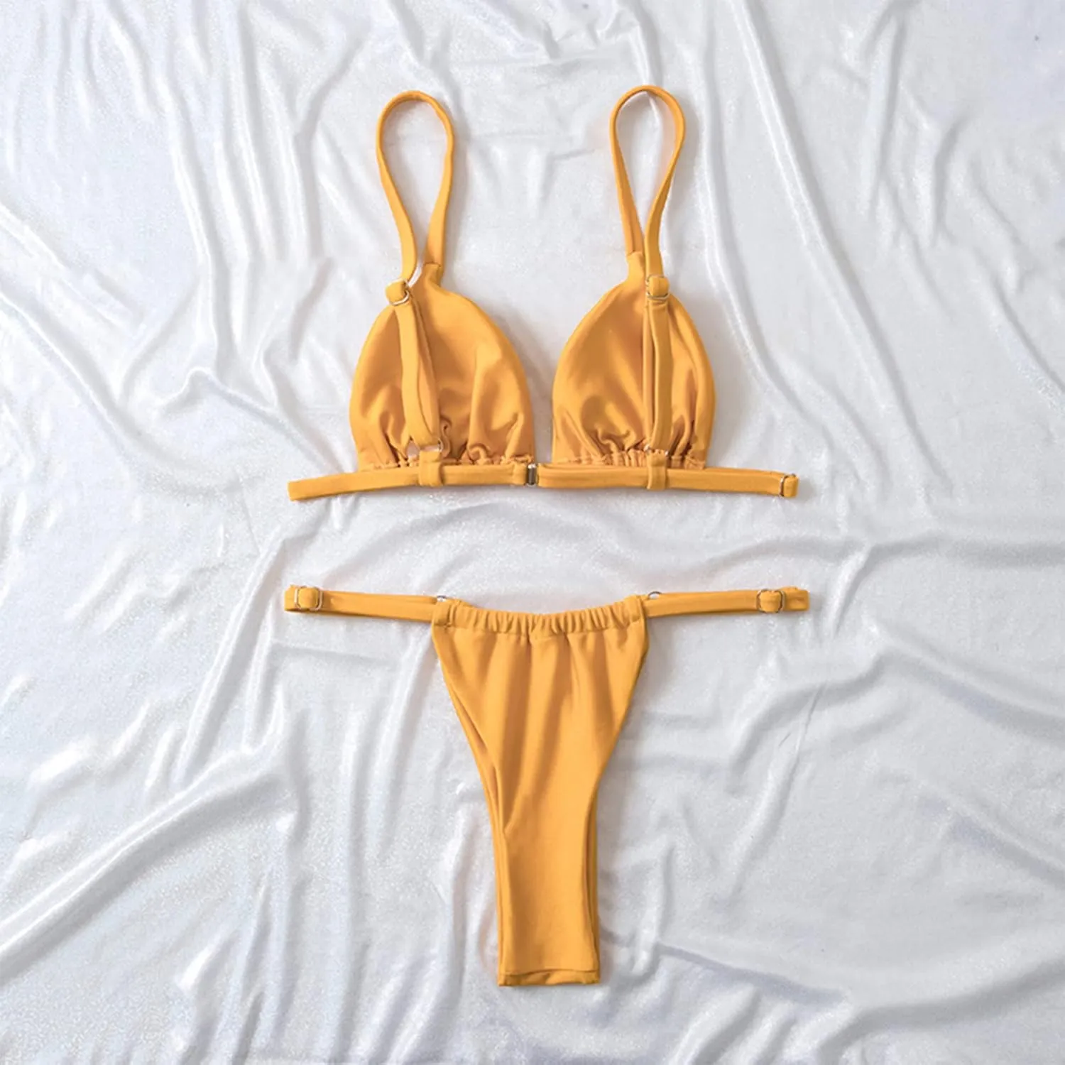 Bikini Sets for Women,Triangle Trendy Womens 2 Piece Cheeky Bikini,Brazilian Sexy String Tanning Thong Bikini
