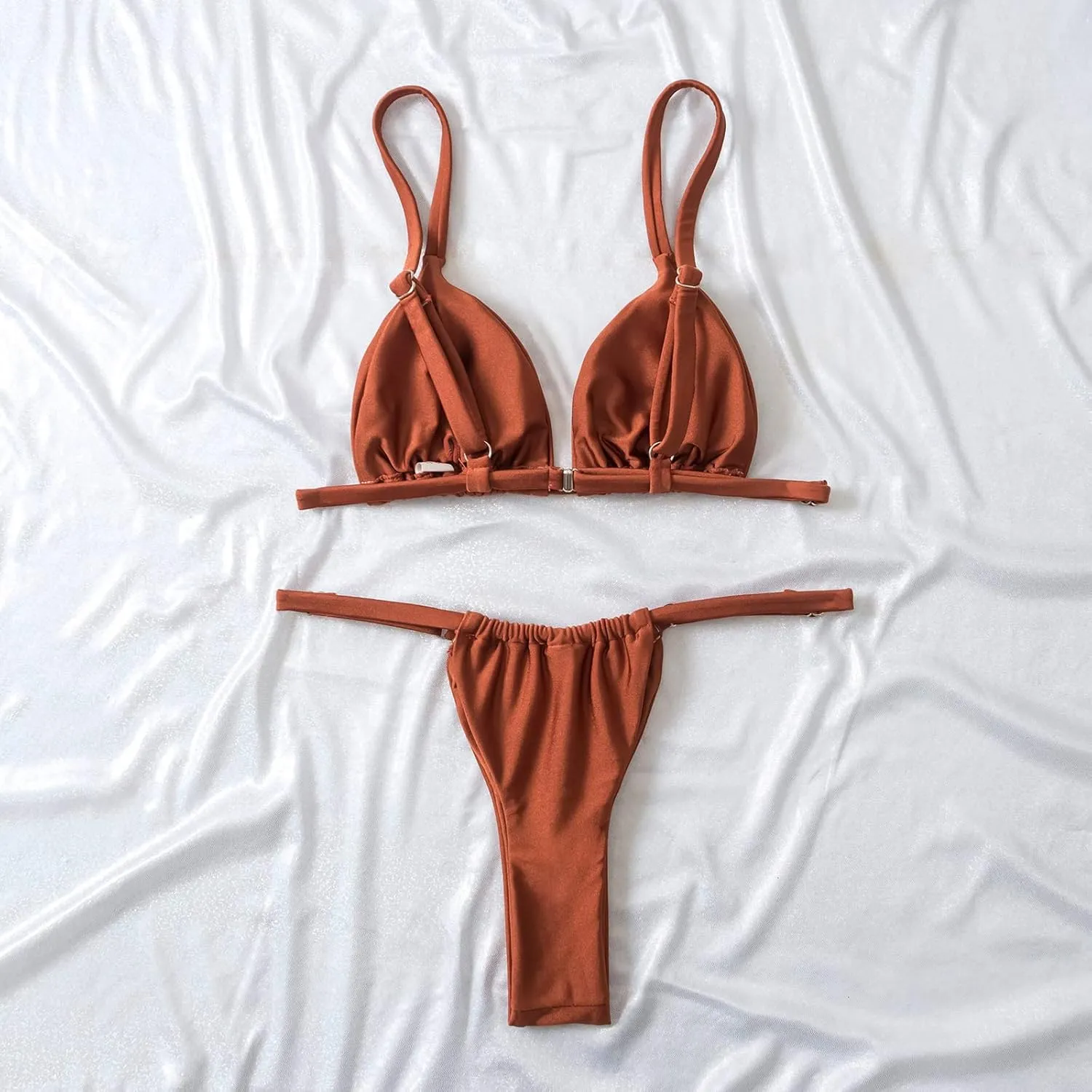 Bikini Sets for Women,Triangle Trendy Womens 2 Piece Cheeky Bikini,Brazilian Sexy String Tanning Thong Bikini