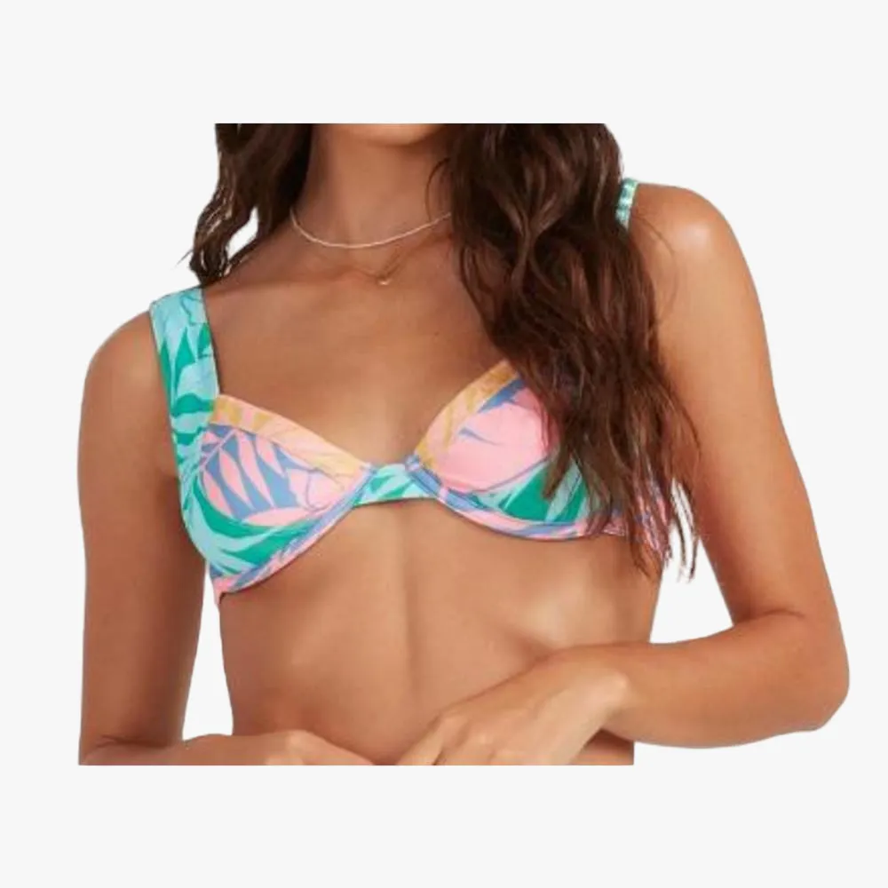 Billabong Womens Mystic Beach Chloe Bra Wire Bikini Top Multi