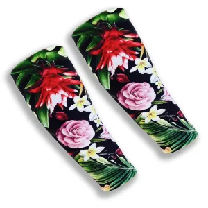 Bird of Paradise Pattern Forearm Sleeves for Thin Skin