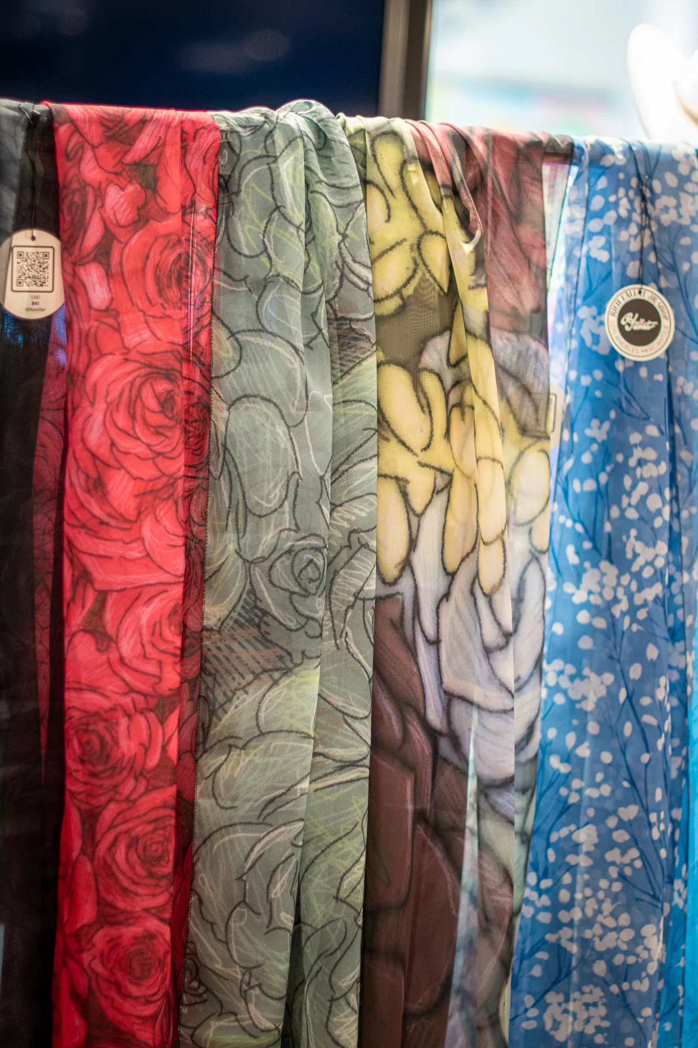 Black Rose Voile Sarong