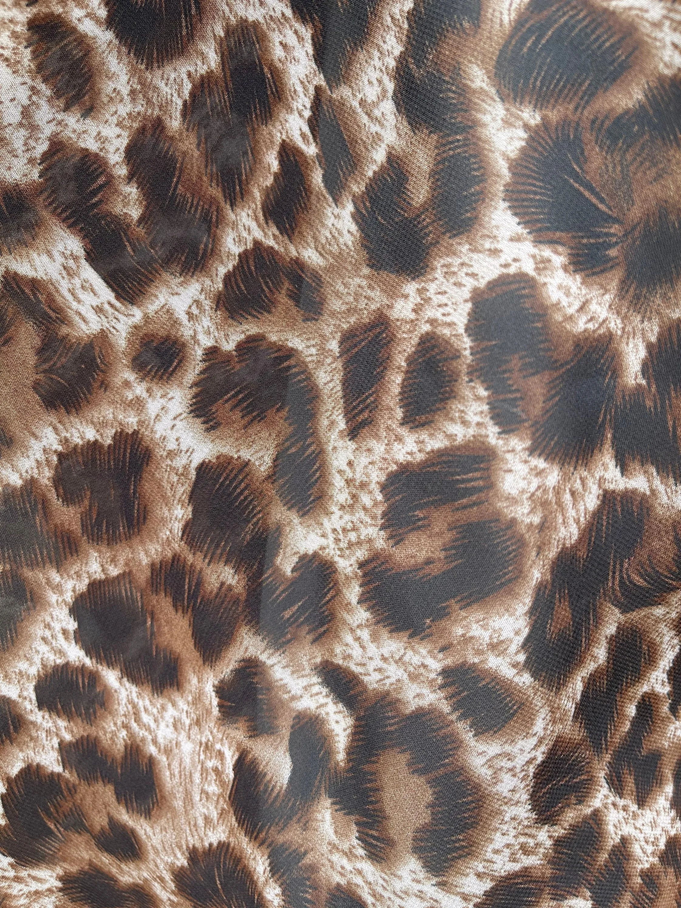 Bold Leopard Print Sarong Scarf
