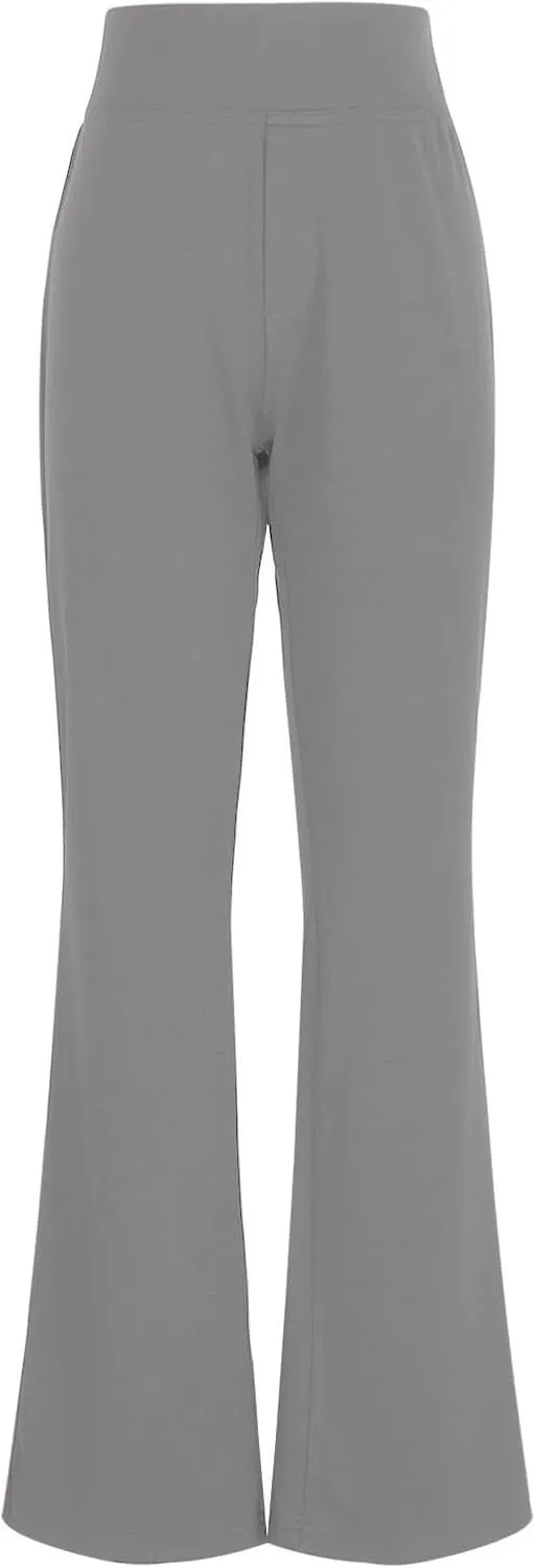 Bootcut Dress Pants Women Stretchy High Waisted Comfy Work Pants Slacks Business Casual Trousers Pants with Pockets