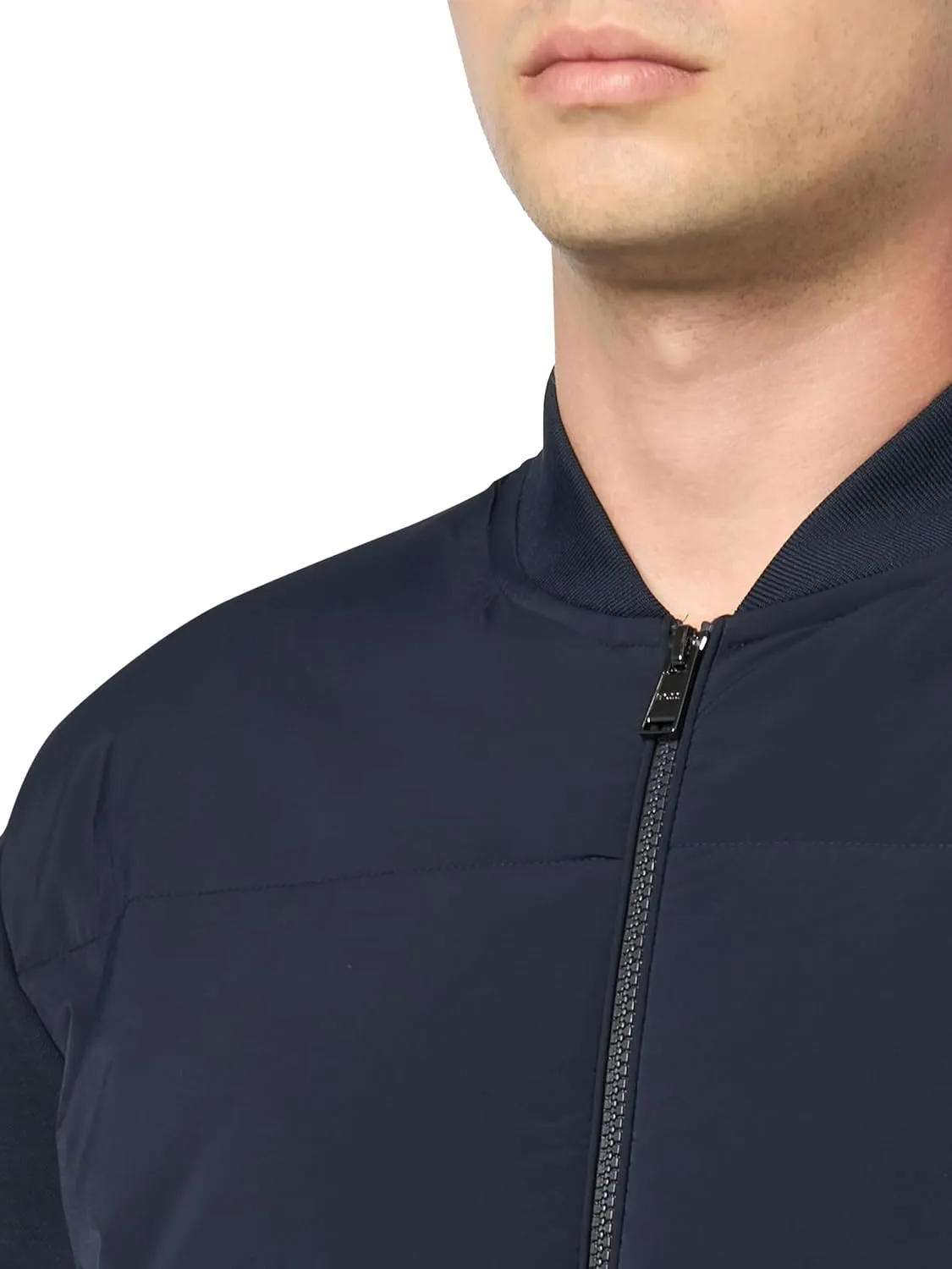BOSS Men's Jersey Blend Nylon Lightweight Jacket