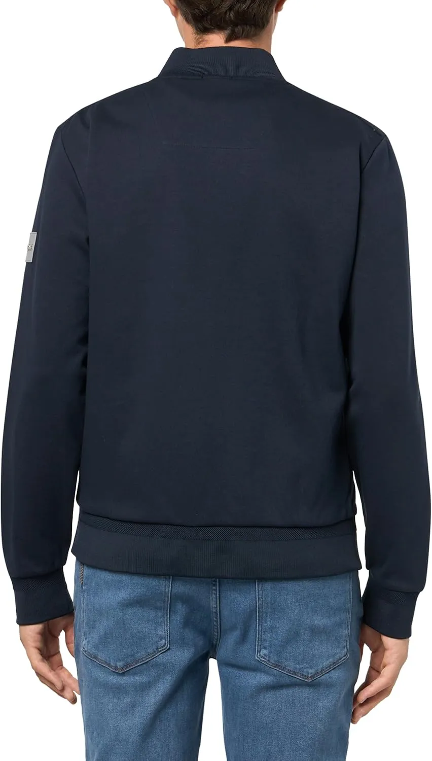 BOSS Men's Jersey Blend Nylon Lightweight Jacket