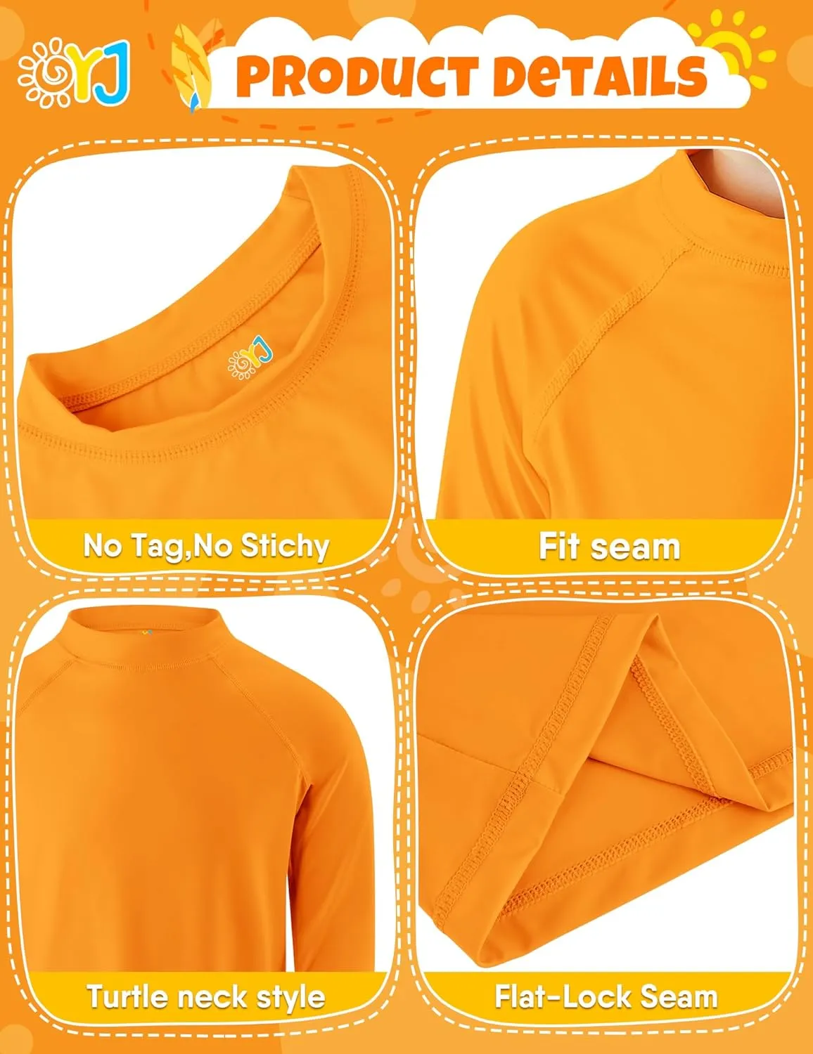 Boys Rash Guard Swim Shirt Long Sleeve Rashguard UPF  50 SPF Sun Water Surfing Shirts for Toddler Kids Youth Teen 2T-16Y