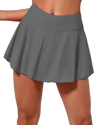BUBBLELIME 2 Styles 5" XXS-XL Women's UPF 50  Adjustable Running Skort with Pockets Active Tennis Golf Workout Skirt