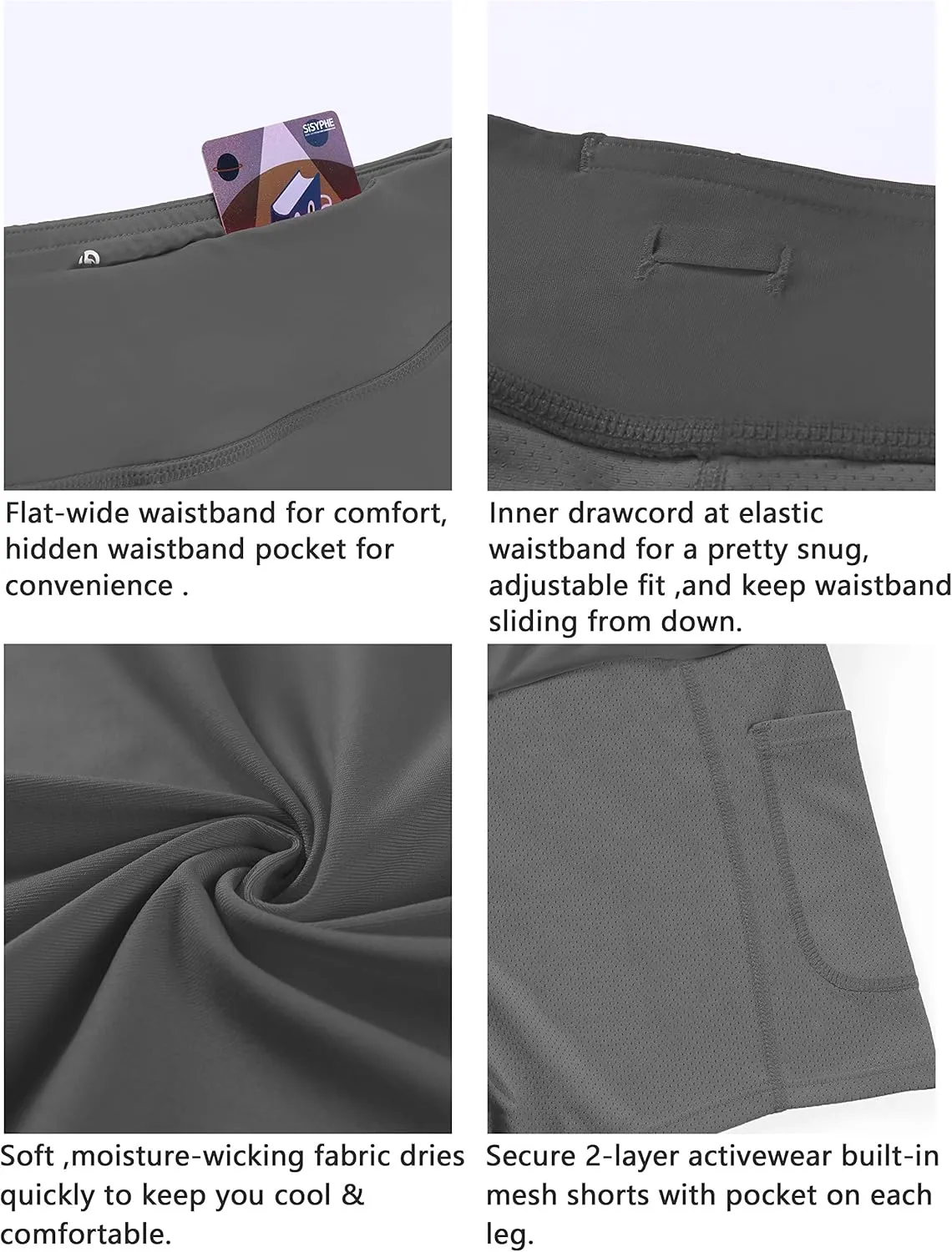 BUBBLELIME 2 Styles 5" XXS-XL Women's UPF 50  Adjustable Running Skort with Pockets Active Tennis Golf Workout Skirt