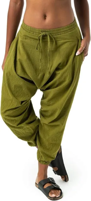 Buddha Pants Savannah Winter Harem Pants | 100% Cotton Boho Pants for Men & Women | Yoga, Casual Wear, Beach, Travel