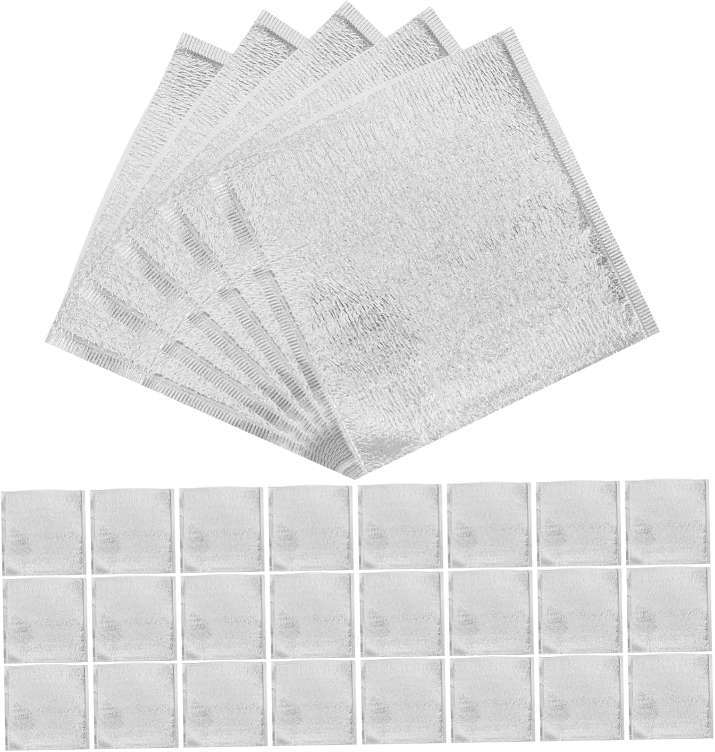 Cabilock 50Pcs Insulated Thermal Portable Food Storage Pouches for Efficient Household Use Lightweight Insulation for Keeping Food Fresh