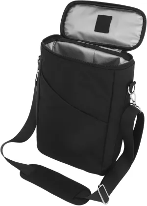 Cabilock Elegant Wine Cooler Bag Leakproof Insulated for 2 Wine Bottles for Events