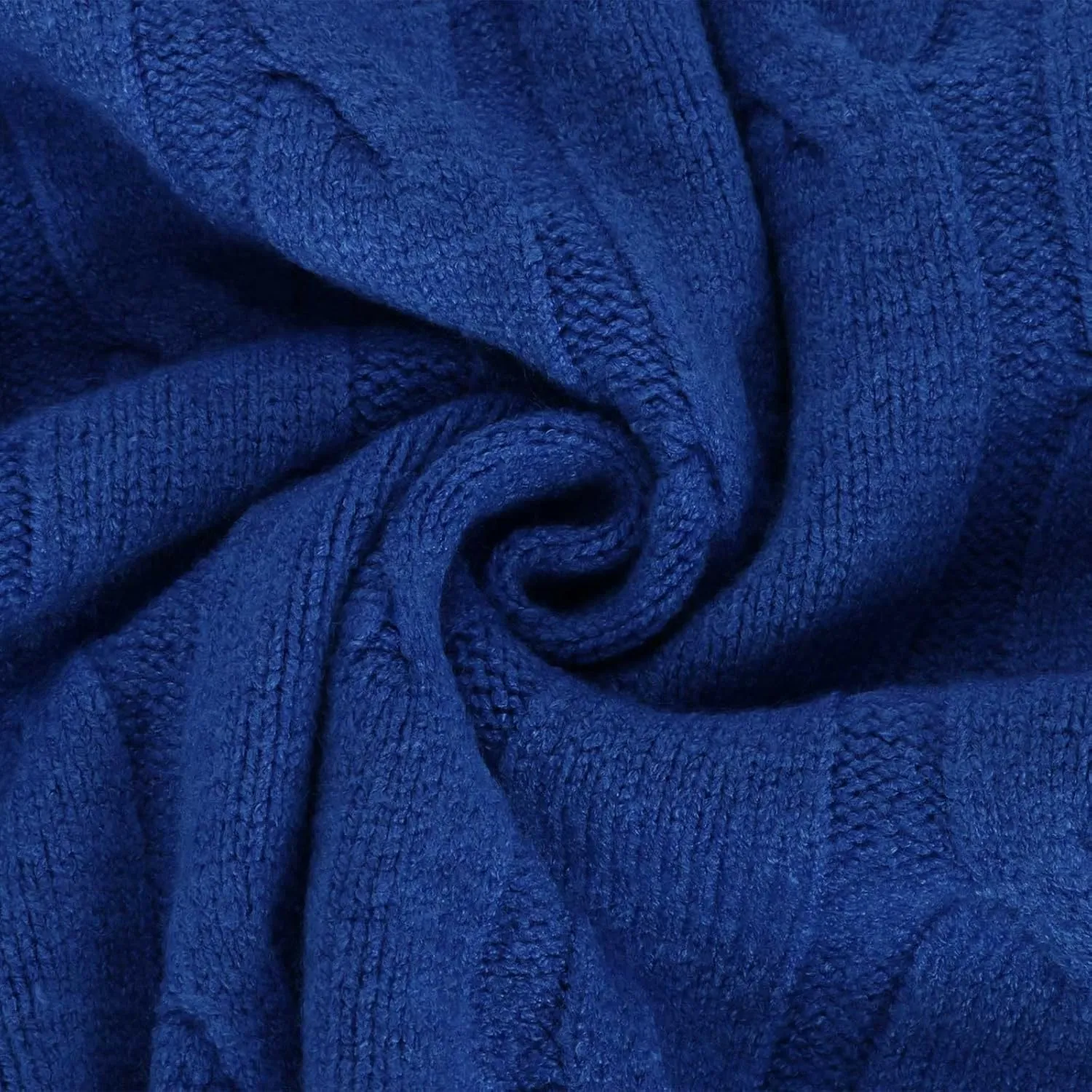 Cable Knitted Crew Neck Pullover Sweater for Women Long Sleeve Solid Loose Fit Casual Sweaters Fashion Tunic Shirt