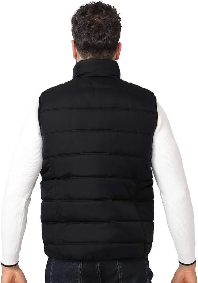 CAMEL CROWN Puffer Vest Men Quilted Winter Padded Sleeveless Jackets Gilet for Casual Work Travel Outdoor