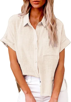 Camisa Blanca De Lino para Mujer Men's Linen Shirt Long Sleeve Big and Tall Shirts for Men 3XLt