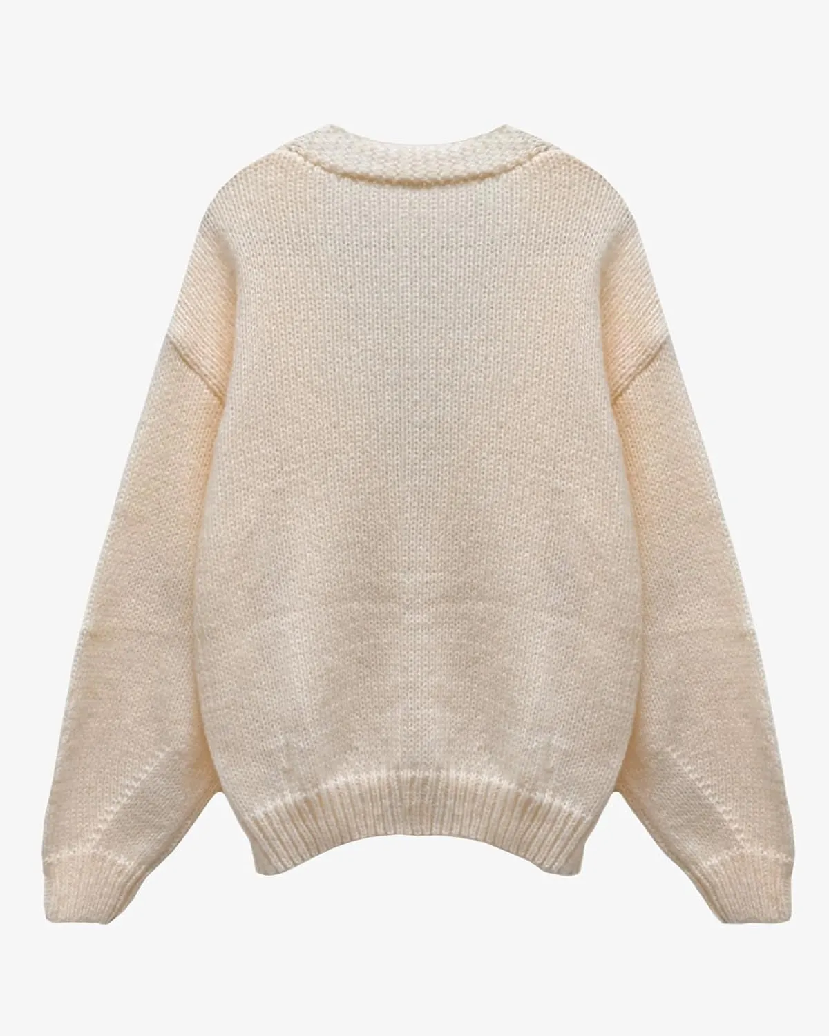 Cardigan Sweater for Women, Long Sleeve V-Neck Button Knit Flower Outfit