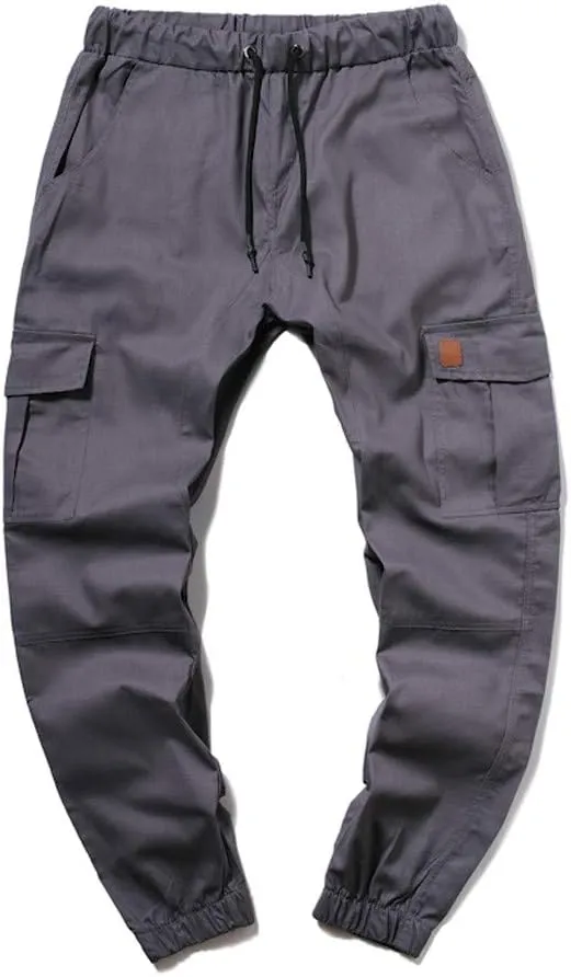 Cargo Pants for Men Big and Tall Pants Elastic Waist Trousers Mens Business Casual Pants Work Sports Cargo Pants Thin
